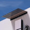 Braun Vordach Überdachung Haustürvordach,UV-Schutz Windschutz Regenschutz Türvordach,Pultbogenvordach aus 3 mm Polycarbonat,Vordach für Eingangstür mit Zubehör,48 Größe (50x150cm/20 x59)