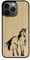 Enowood Coque en Bois de téléphone Iphone Artisanale - Cheval - Iphone 11 Pro - Charme