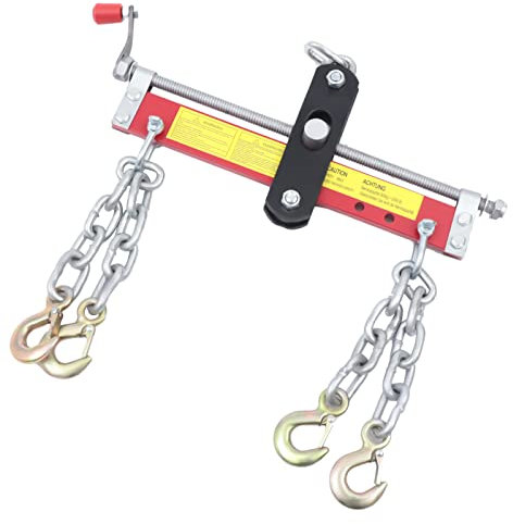 NIGORIY 900 kg Balancierer, Stahlplatte, 4 Ketten Positionierer Motorkran, Werkstattkran Balancer 26cm-31.5cm Arbeitsbereich, für Hebekran Werkstattkran