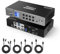 TESmart USB C MST EDID KVM Switch 2 PC 3 Monitore, HDMI DisplayPort, 4K@60Hz KVM Umschalter, Triple Monitor Dock für Laptop Desktop, Laptopaufladung 1G Ethernet, Hotkey-Switch, USB 3.0 DP 1.4 HDMI 2.0