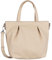 TOM TAILOR Denim Laurie Damen Shopper Umhängetasche Reißverschluss Mittelgroß Weiß