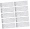 KONTONTY Matte White Back Russian Keyboard Letter Stickers 10pcs Keyboard Sticker Letter Decals Replacement for Laptop