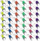BAIFULAI 42 llaveros, 4 cm, LED, mini linterna, linterna de mano para niños, multicolor, juguete para niños, regalo para invitados, camping, exterior, senderismo