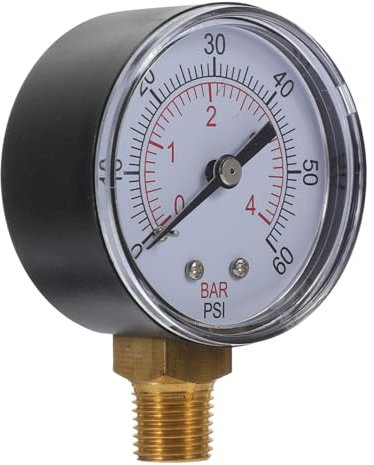 Levemolo Manómetro De Piscina Profesional Lectura 60kpa 1/4 Npt Para Exteriores y