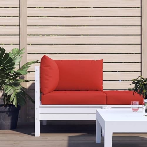 Sufrk Palettenkissen 3-TLG. Auflagen FüR GartenmöBel Palettenkissen Outdoor Balkon Kissen Garten Kissen Rot Oxford-Gewebe