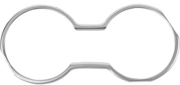 Couverture Garniture pour BMW Série 2 F45 F46 2015-2019 ABS Chrome Voiture Console Centrale Eau Support Verre Cadre Couverture Garniture Auto Intérieur Accessoires Garniture intérieure