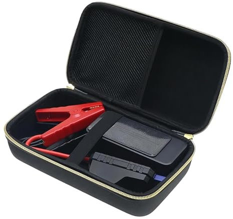 Jump Cable Storage Box, Protective EVA Jump Cable Sleeve, Dustproof Carrying Pouch, Hard Case Protector Car, Truck, Pickup, Compact Size for Outdoor Depot and Organization