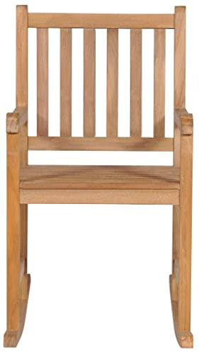 SXJEQOC Dining Chairs Gartenstuhl Camping-Stühle Outdoor Lounge - Schaukelstuhl Massivholz Teak für Esszimmer Balkon Outdoor Terrasse