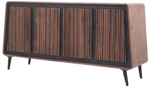 Industrial Sideboard Adelgis modern aus Massivholz Möbel massiv 160 cm