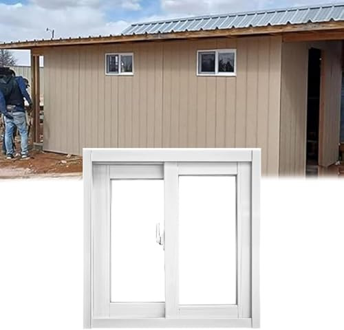 CYHTYM Ventanas Correderas Ventana corrediza de ventilación para cobertizo pequeño, de aleación de Aluminio, para Cocina, baño, habitación móvil, reemplazo de Ventana(50x40cm/19.68x15.7 (WxH))