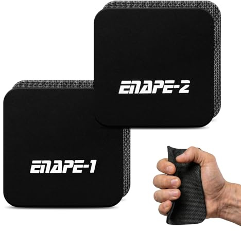 ENAPE Griffpolster, Griffpolster für Gewichtheben, Neopren Workout Pads für Fitness, Bodybuilding & Krafttraining Schwarz Alternative für Trainingshandschuhe - für Frauen & Männer