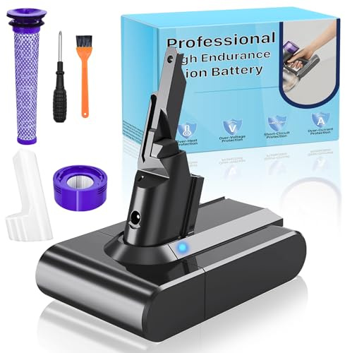 WAEUUKKPO Batteria di ricambio agli ioni di litio da 7500 mAh per Dyson V7 SV11, compatibile con aspirapolvere V7 Motorhead/Animal/Fluffy/Absolute/Trigger/Mattress e HEPA