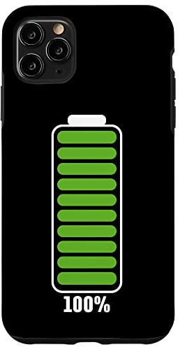 Batterie d'alimentation Pleine Batterie Pleine Puissance drôle icône Pleine Batterie Coque pour iPhone 11 Pro Max