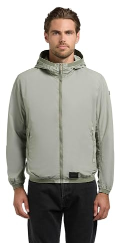 khujo Herren leichte Übergangsjacke kurze Jacke mit Kapuze und Gummibündchen Derf S-XXL