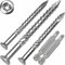 SCREW REBEL Terrassenschrauben 5 x 50 T-INOX 1000 Stück Edelstahl gehärtet C1, Torx 25, inkl. 2x Edelstahl Bit