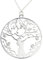 AKA Gioielli® - Collier Arbre de Vie Pendentif en Argent 925 Rhodié et Cristaux Swarovski, Modèle Pouvoir Féminin, Cadeau Femme