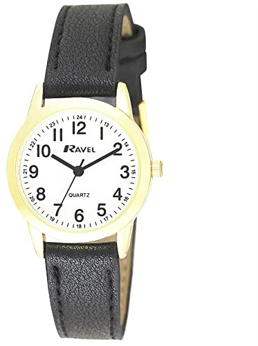 Ravel - Unisex Everyday Quartz Watch with Dotted Minute Track