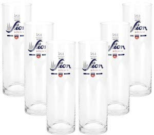 Sion Kölsch Stange Bierglas Glas Gläser Set - 6x Kölschstangen 0,25l geeicht