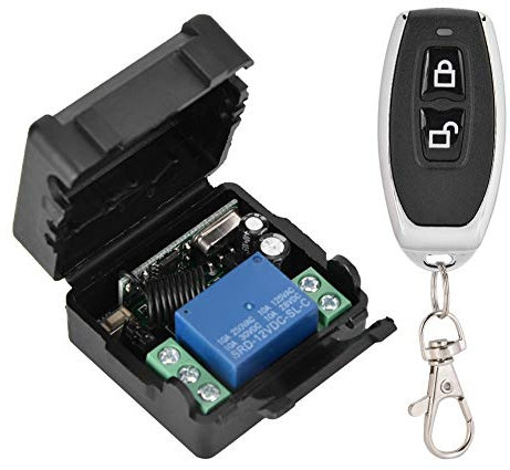 12V Singolo Senso Unico Senza Fili Controller Interruttore Telecomando Joystick Wireless Joy Autobloccante/Interblocco 433MHZ 1 Canale con Telecomando