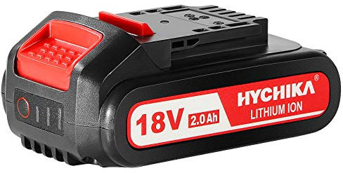 HYCHIKA Battery 18V 2000mAh Lithium for HYCHIKA 18V Reciprocating Saw, for 18V Drill