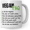 Pagma Druck Vegan Geschenk Tasse - Veganer Geschenkidee Becher - Kaffeetasse vegane Ernährung Fleischlos Motiv Kaffeebecher