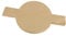 ANQIA 100 Stück runde Kuchenformen, 22,9 cm, antihaftbeschichtetes Pergamentpapier zum Backen von Kuchen, Dutch Oven, Luftfritteuse mit Easy Lift Tabs (Braun)