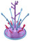 huihuijia Flaschentrockner Abtropfgestell Babyflaschen TrockenstäNder Babyflaschen Baum-Form-Baby-FüTterung-Flaschen Abwischen-Speicher-Halter Purple