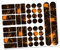 Finest Folia 34 Teiliges Fahrrad Rahmen Schutzfolie Folie Aufkleber Schutz MTB BMX Kette Lackschutzfolie R159 R160 (04 Racing Neon Orange)