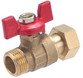 Vanne à écrou libre à visser laiton F 15 x 21 pour tube en per