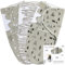 Mama Cheetah Pucksack Baby, Wickeltuch für Säuglinge (0-3 Monate), verstellbares Wickeldecke für Neugeborene, 3er-Pack Pucktuch, 100% Bio-Baumwolle Swaddle Decke