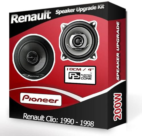 Clio Speaker upgrade Rear Hatch Pioneer car speakers 4 10cm 210W