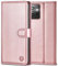 Handyhülle für Xiaomi Redmi Note 12 Hülle PU Leder Klapphülle Redmi Note 12 Brieftasche Kartenfach Ständer Magnet Handytasche Case Schutzhülle für Redmi Note 12/ Xiaomi Poco X5 - Roségold