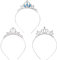 TBUQNZA 3 Stück Prinzessin Krone Tiara, Mädchen Prinzessin Kristall Tiara Krone, Mädchen Stirnband Haarreifen Tiara Strass Kristall Perle Tiara, für Frauen Mädchen Hochzeit Abschlussball Party