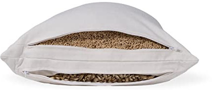 Speltex ergonomisches 2-Kammer Kopfkissen mit Bio Dinkelspelzen/Bio Hirse Füllung 40 x 80 cm
