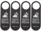 4piezas Letrero Doble Cara Para Puerta De Hotel Cartel No Molestar Por Favor Limpie Colgante De Piel Resistente Para Habitaciones Y Ocasiones Bares Y Cafeterías