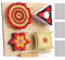 Aeelike 29 cm Granny Square Spanner mit 30 Edelstahl-Stabstiften, Handcrafted Wooden Blocking Board Häkeln, Sperrbrett für Granny Square mit 1 Stand, Superstabil Sperrbrett Häkeln Holz Blockierbrett
