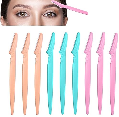 9 Stück Augenbrauen Rasierer, Augenbrauenrasierer, Frauen Männer Gesichtsrasierer Beauty Eyebrow, Augenbrauen Rasierer Trimmer, Gesichtsrasierer Frauen Für Damen.