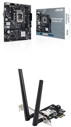 Scheda Madre Asus PRIME H610M-K D4 + Scheda Wireless Asus PCE-AX3000