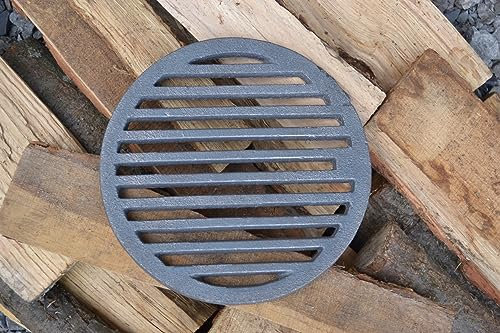 SEZAM Diametro Ø 23 cm, griglia in ghisa, griglia rotonda, griglia per ceneri in ghisa, diversi diametri, griglia per camino, griglia per camino, griglia per forno, camino, accessori di ricambio
