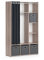 Vicco Kleiderschrank Luigi, Sonoma, 105.8 x 178.1 cm Mit Faltboxen (grau)