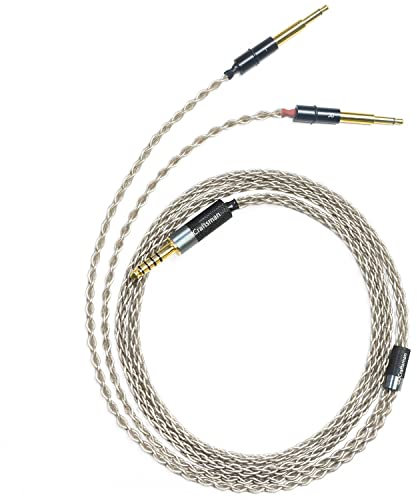 6N Single Crystal Silver Upgrade Headphones Cables Balanced Cables for Meze 99 Classics 99 Neo 99 Noir (3.5mm Plug)