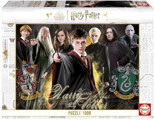 Educa - Puzzle von 1000 Teilen für Erwachsene | Harry Potter. Messen: 68 x 48 cm. Beinhaltet die puzzlekleber FixPuzzle. Seit 14 Jahren (19929)
