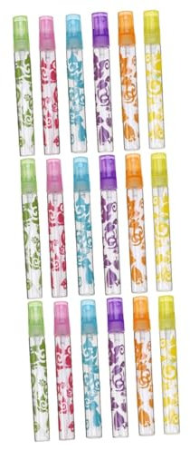 Ipetboom 18pièces Flacons Verre Imprimé Bouteilles De Parfum Vides Pour Voyage Rechargeables Et Pratiques