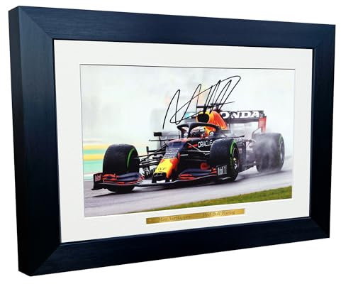 Kitbags & Lockers Max Verstappen Red Bull Autogramm-Bilderrahmen, 30,5 x 20,3 cm, A4, Formel 1, F1-Poster, Geschenk