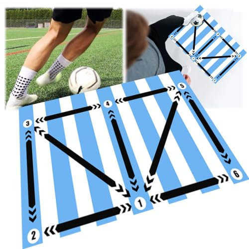 BLOOOK Tappetino da calcio (90 x 60 cm) – Tappetino da calcio per la casa, per allenamento di calcio, accessori da calcio, accessori da calcio, accessori per calcio, accessori da calcio (Argentina)