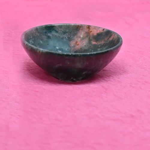 EDZZEL Bloodstone Crystal Bowl - 2 Inche Hand Carved Altar Home Decor