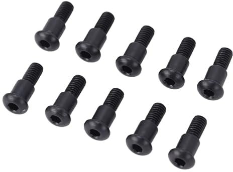 DOACT Bullone a Spalla con Esagono Incassato Assiale in Acciaio Inossidabile Resistente alla Ruggine 10 Pezzi Bullone a Spalla con Esagono Incassato per Axial SCX10 per Auto RC