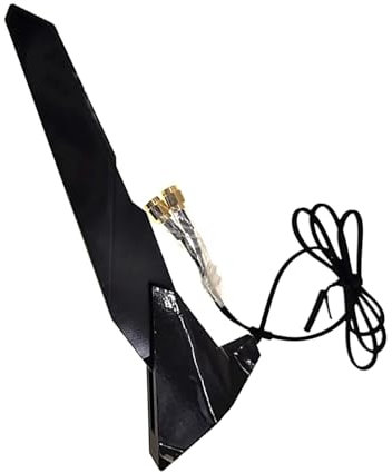 MOOKEENONE 2.4G/5G WiFi6e Antenna, Dual Band WiFi Antennae with Extension Cable for Asus Z390 Z490 X570 Motherboard 2T2R, Magnetic