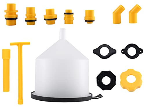 MILUZD 15PCS/Set Car Radiator Coolant Filling Funnel Kit Spill Proof Cooling System Tool Filling Funnel Spout Pour Oil Tool