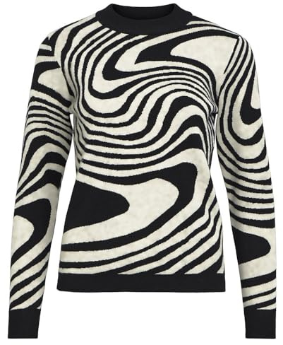 Object Collectors Item Damen Objray L/S Knit Pullover AOP Noos Strickpullover